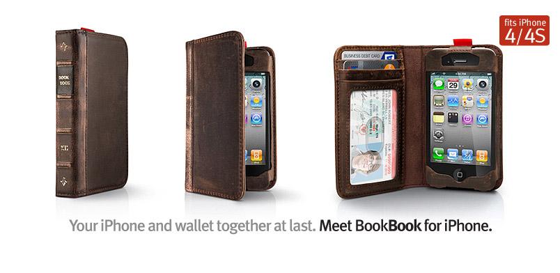 iphone 4S / 4 Genuine Leather case  -  BOOKBOOK for iPhone