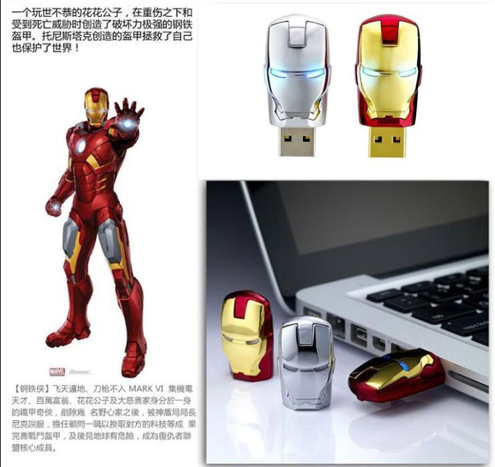 New IronmanThumbDrive in 16 G Color : Silver/Gold