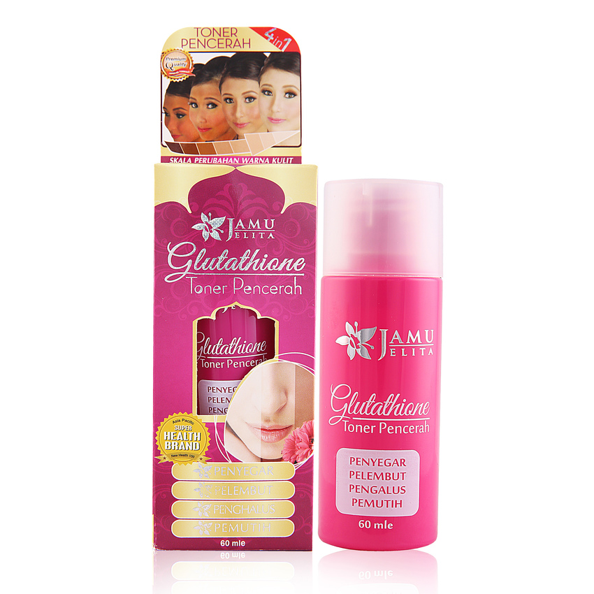 Image result for GLUTATHIONE TONER PENCERAH JAMU JELITA