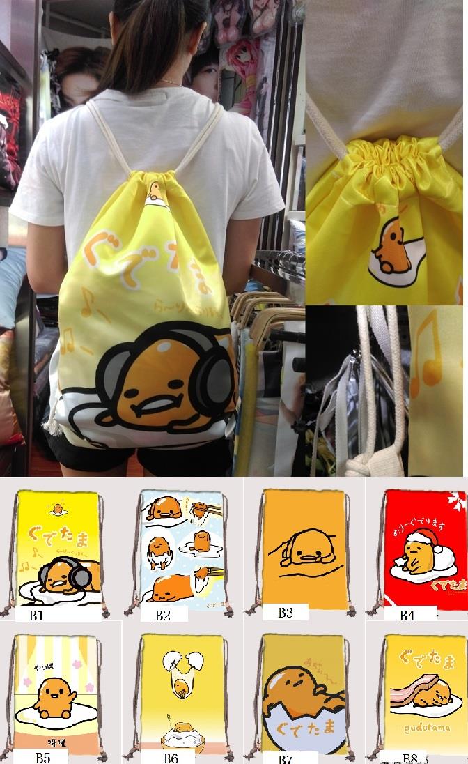 Japan gudetama canvas sling bag shopping bag 36x50