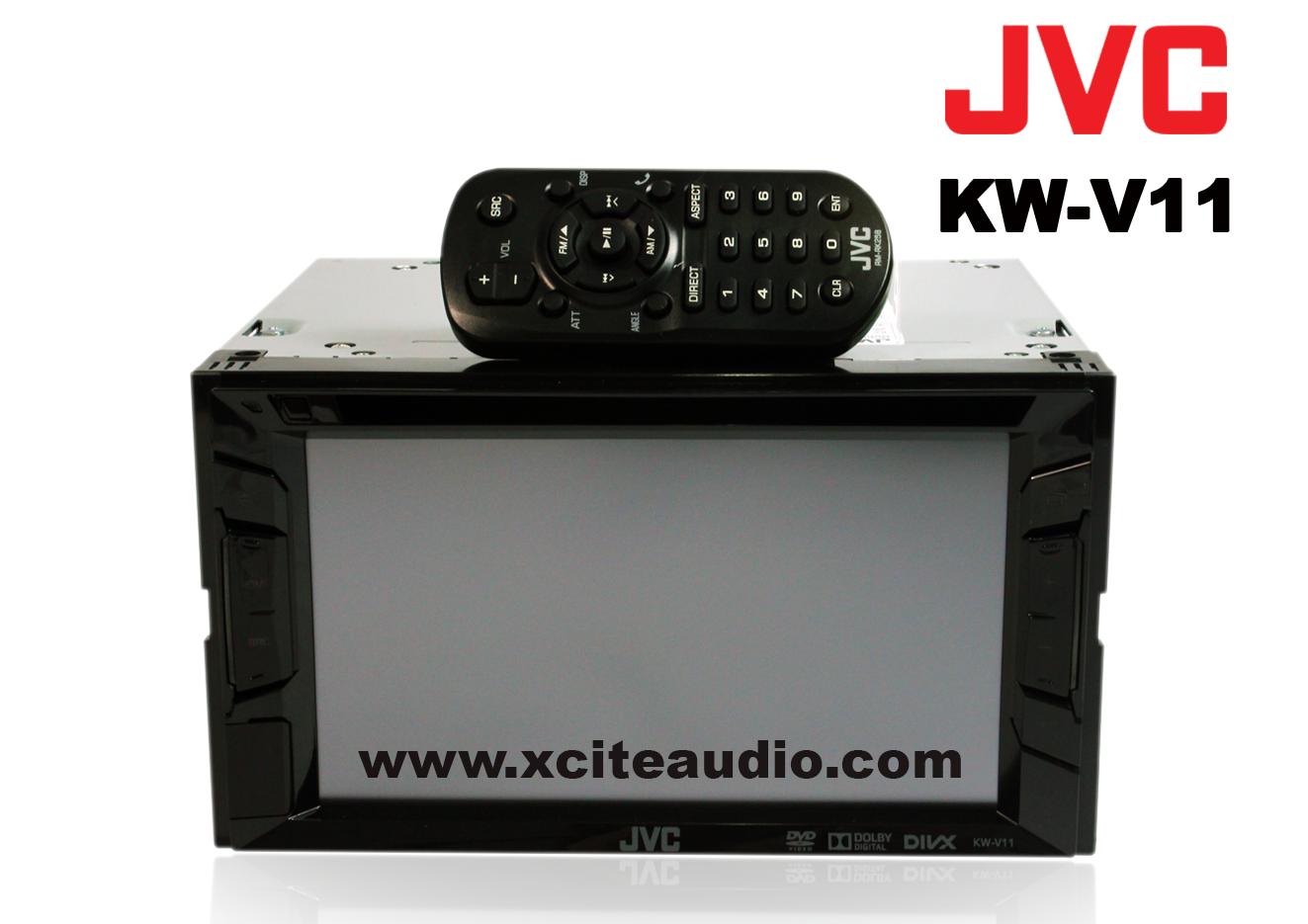 JVC KW-V11 6.2' Touch Screen Monitor DVD/USB Multimedia Receiver