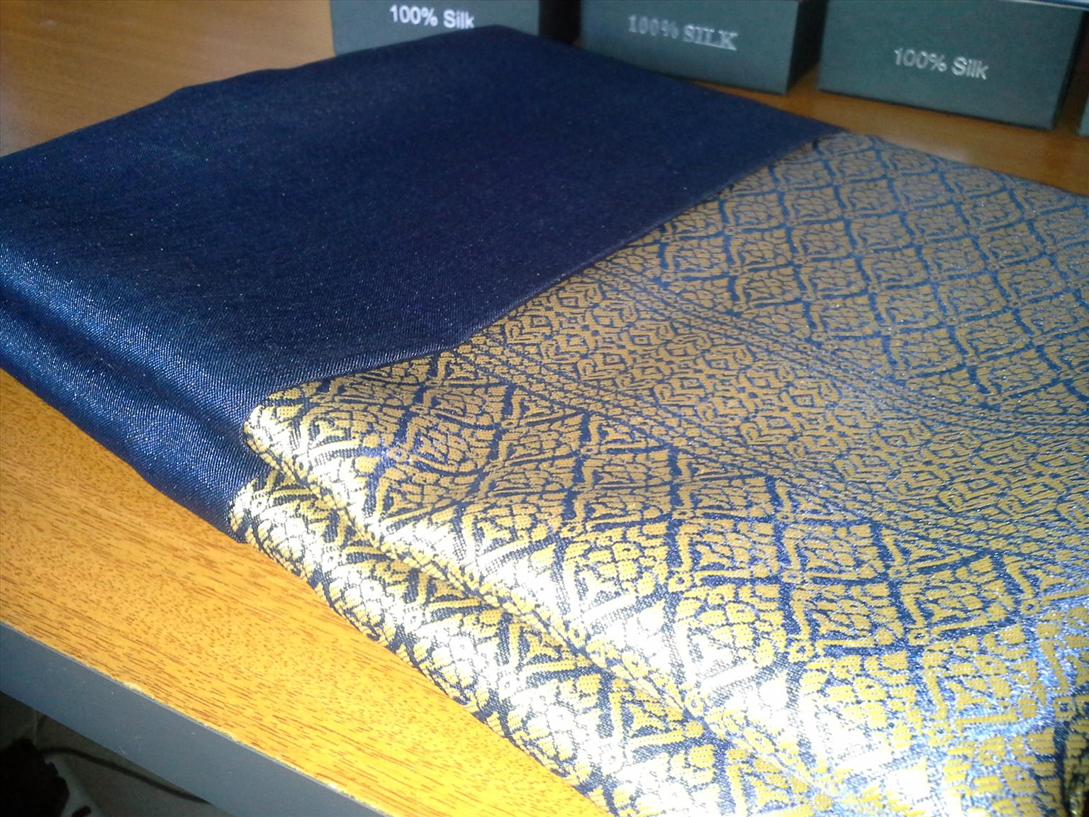 Kain Pasang Songket Sutera Kemboja