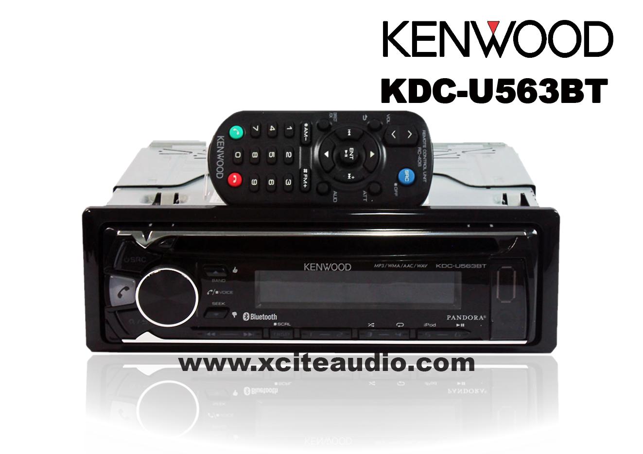 KENWOOD KDC-U563BT Single-Din AUX USB Ipod Iphone Bluetooth Car Player