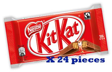 KIT KAT CHOCOLATE 4 FINGERS X 24 PIECES