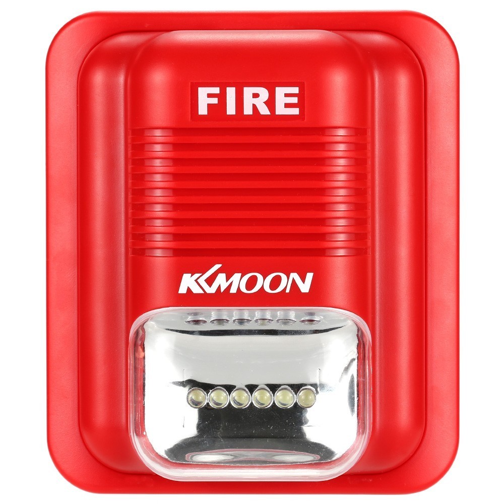 fire strobe siren horn alarm sound alert security kkmoon safety station emergency hotel conventional system syste restaurant wired call dual