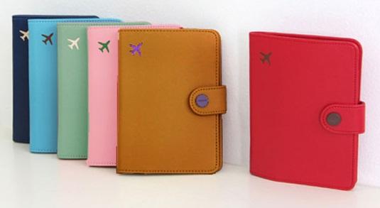 Korean DonBook Passport Holder Case Short Travel Organizer New