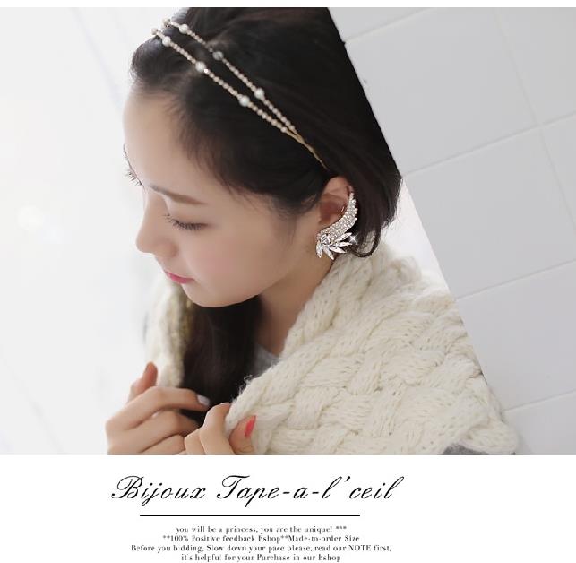 Korean Style Shining Angel Wings Earrings Ear Clip - korean-style-shining-angel-wings-earrings-ear-clip-vling2868-1511-11-vling2868%402