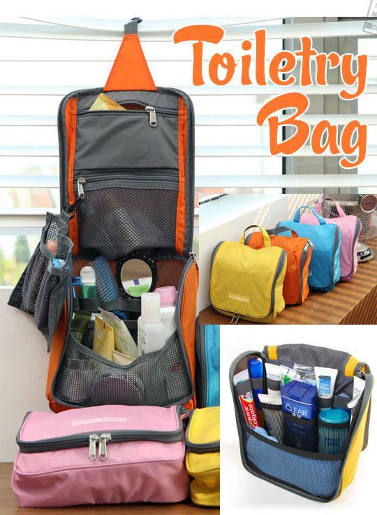 Korean Style Waterproof Toiletry Bag Organizer Make Up Cleansing Kit