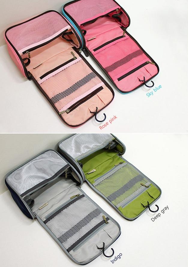 Korean Travel Multi function Cosmetic Organizer Storage Camera Bag New