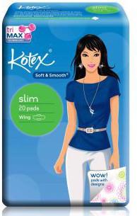 KOTEX SLIM WING PADS 20S