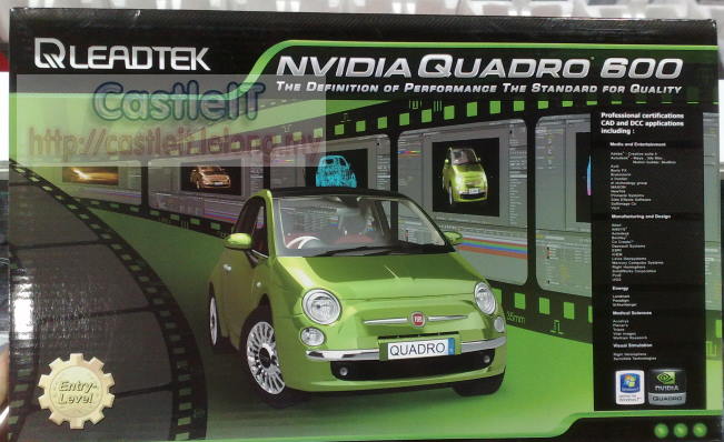 Leadtek VGA Quadro 600 1GB DDR3 128bit