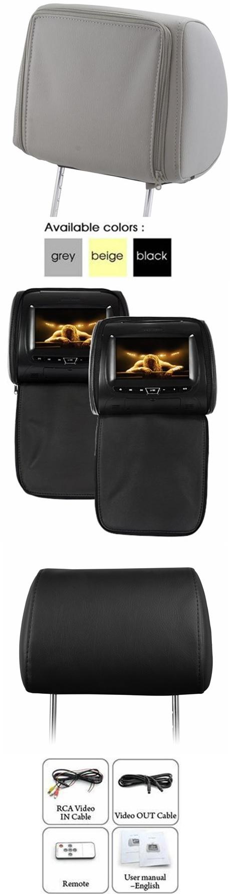 LEON 7 inch HD Headrest LCD Monitor with zip