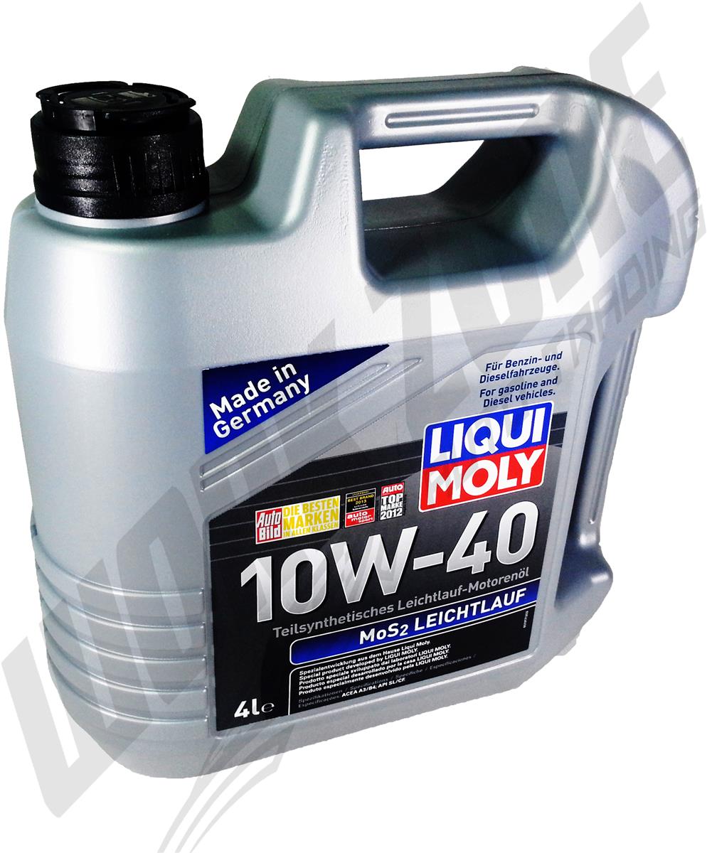 LIQUI MOLY MOS2 LEICHTLAUF 10W40 ENGINE OIL 4L LIQUI MOLY MOS2 LEICHTLAUF 10W40 ENGINE OIL 4L