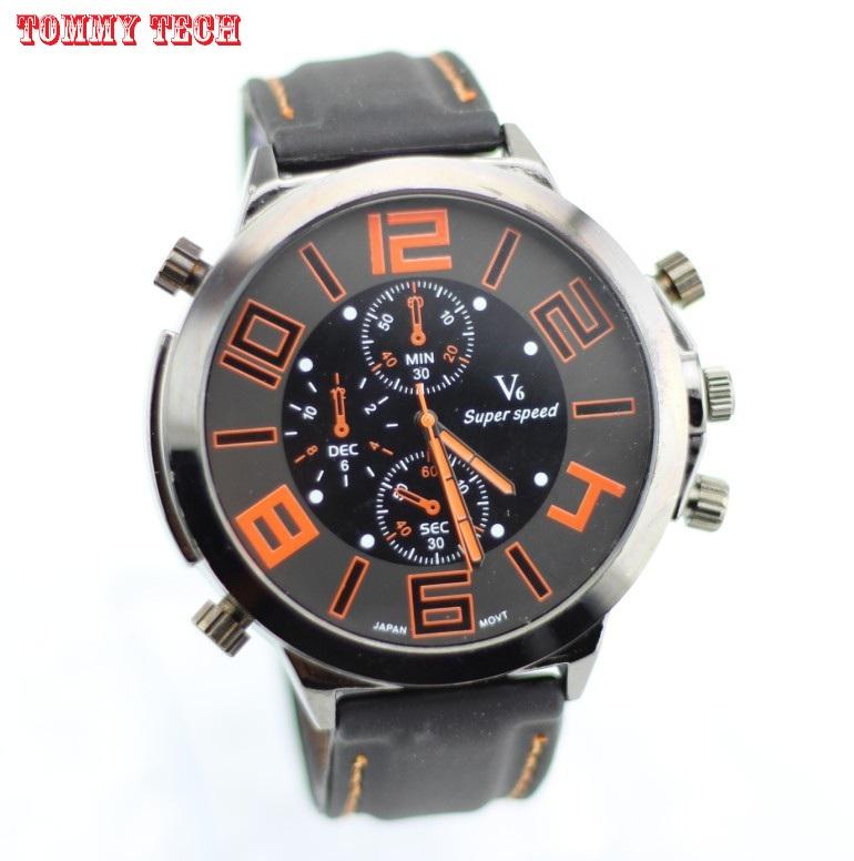 Men Big size V6 Fashion Watch military Quartz watch Rubber Sport Men's