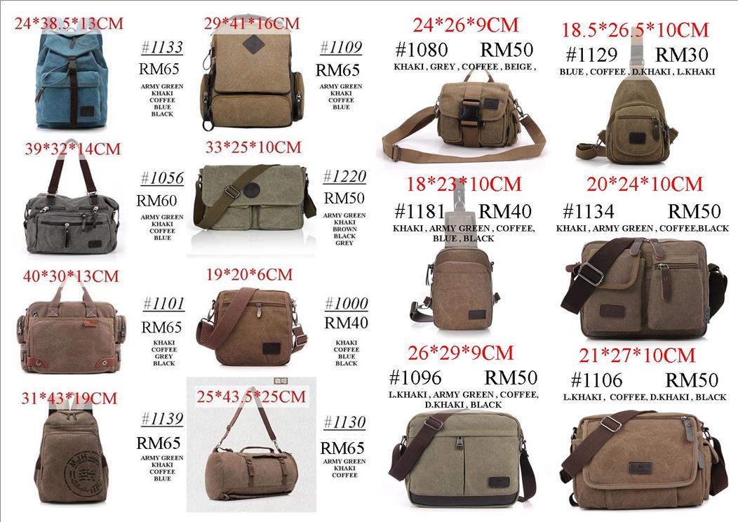 types of bags for men