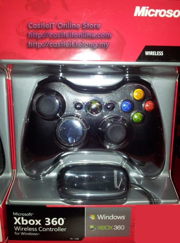 Microsoft Controller Game Pad Wireless BLK for PC&XBOX 360 (JR9-00012)