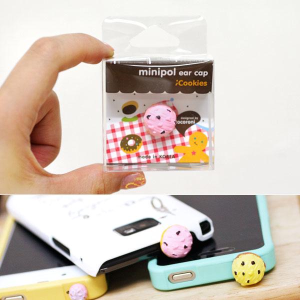 Minipol Earphone Jack Accessories - Cookies (Strawberry Doughnut) Minipol Earphone Jack Accessories - Cookies (Strawberry Doughnut)