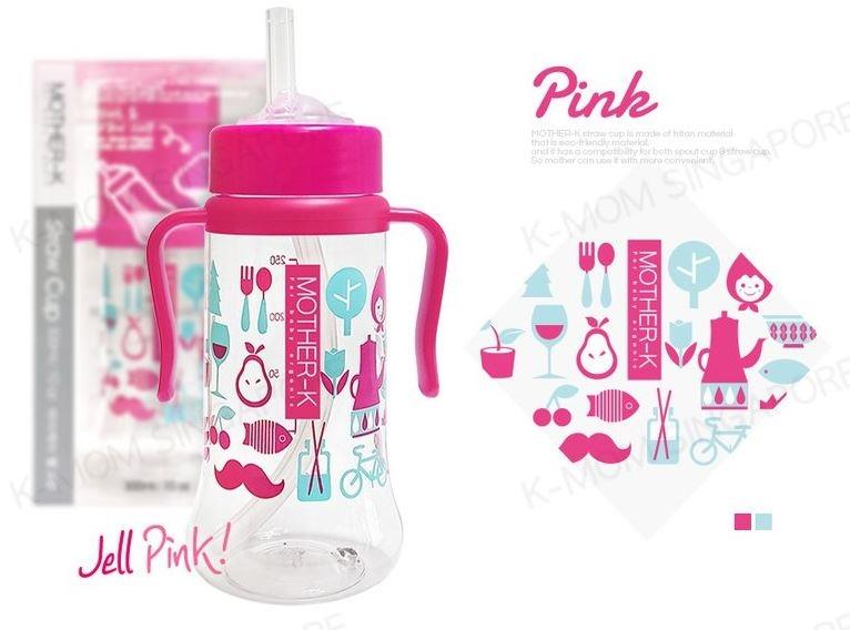 Mother-k Stawcup (200ml - Pink) Mother-k Stawcup (200ml - Pink)