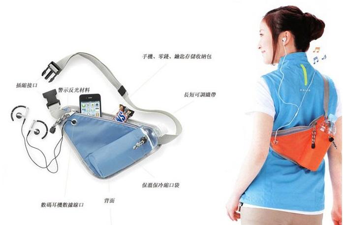 Multipurpose Sport Storage Pouch Outdoor Pockets Shoulder Bag 