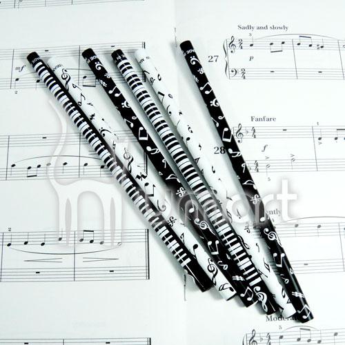 Music Notes Piano Painted Wood Pencil HB 9pcs per Pack Music Notes Piano Painted Wood Pencil HB 9pcs per Pack