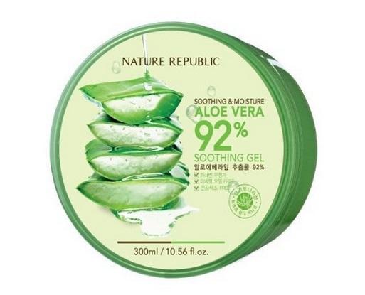 Nature Republic - Soothing & Moisture ALOE VERA 92% Soothing Gel 300ml Nature Republic - Soothing & Moisture ALOE VERA 92% Soothing Gel 300ml