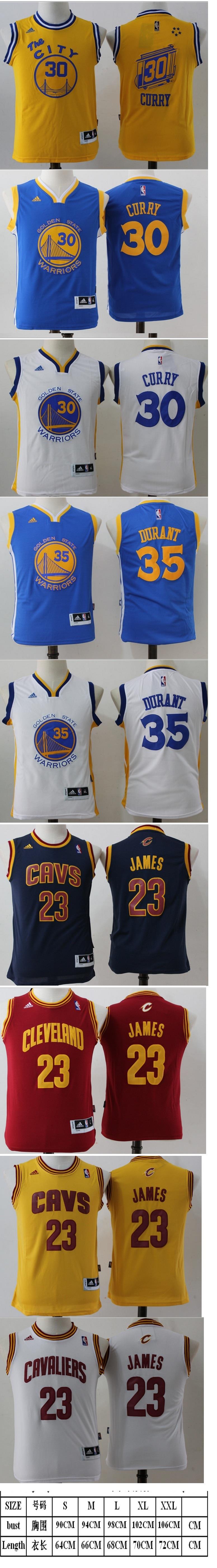 NBA Curry James Kobe Jordan basketball teenager children jersey 