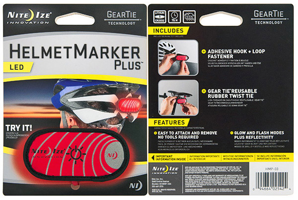 Nite Ize Helmet Marker Plus Red - Safety Night Marker Light Nite Ize Helmet Marker Plus Red - Safety Night Marker Light