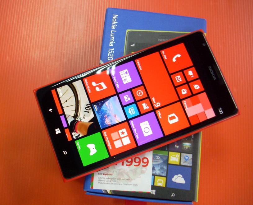 (HOT) Lumia 1520 Đỏ Fullbox new 100% Bảo Hành 12 Tháng chính hãng FPT.