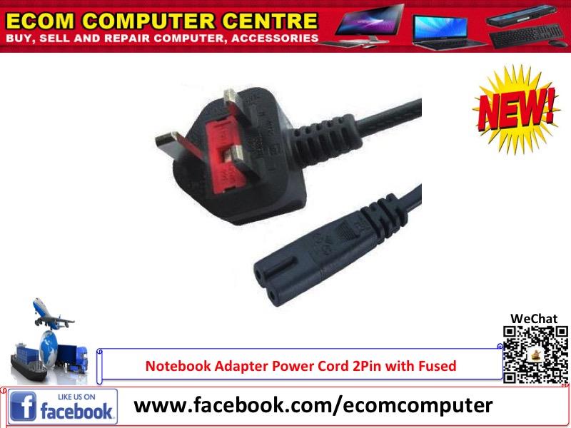 Notebook Power Cord 2Pin with Fused