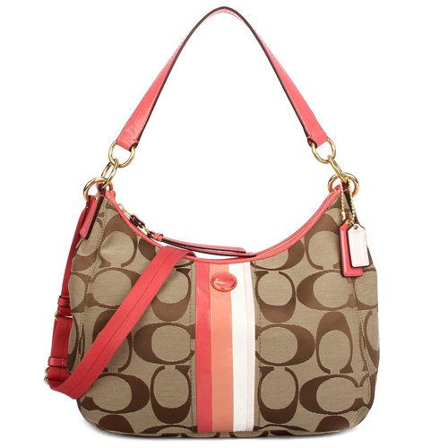 coach hobo stripe