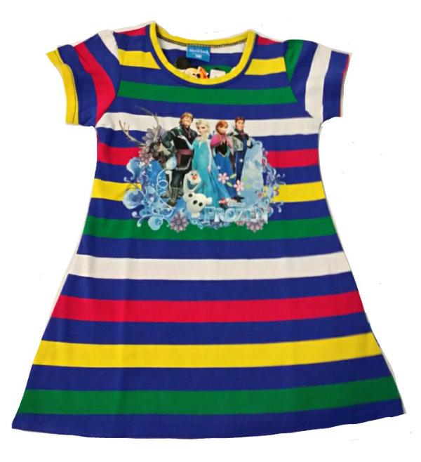 OFFER 3D Print Frozen Cotton Kids Girls Long Top T-shirt **FREE GIFT**