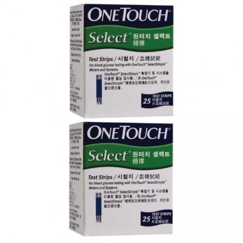 One Touch Select Simple Test Strips 25S X 2 boxes
