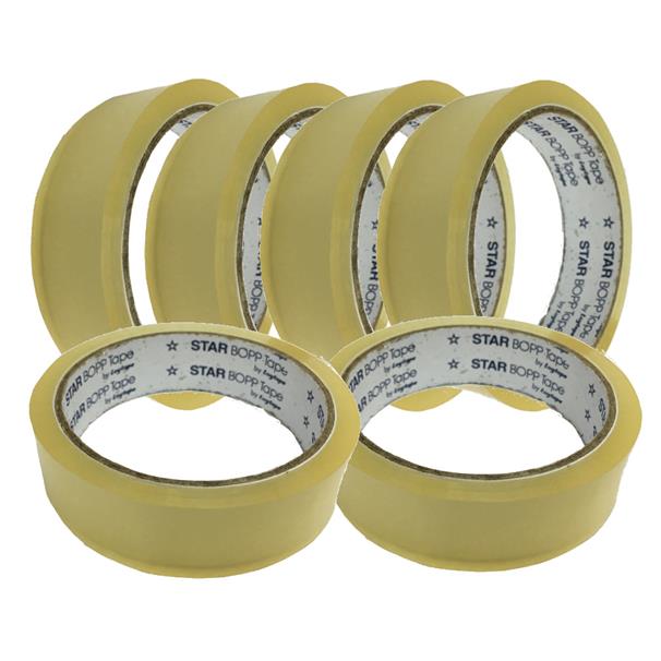 OPP Adhesive Sticky Tape 24mm X 36metrre X 6 pieces