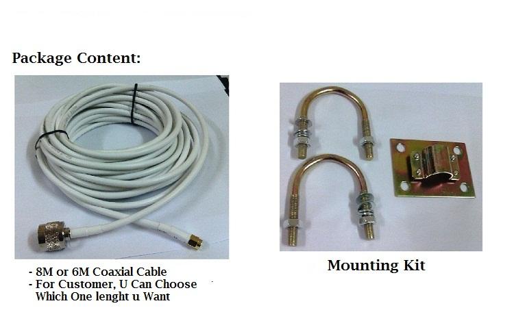 Outdoor Antenna Fiberglass Omni 15dBi 2.4GHz For Wifi Adapter