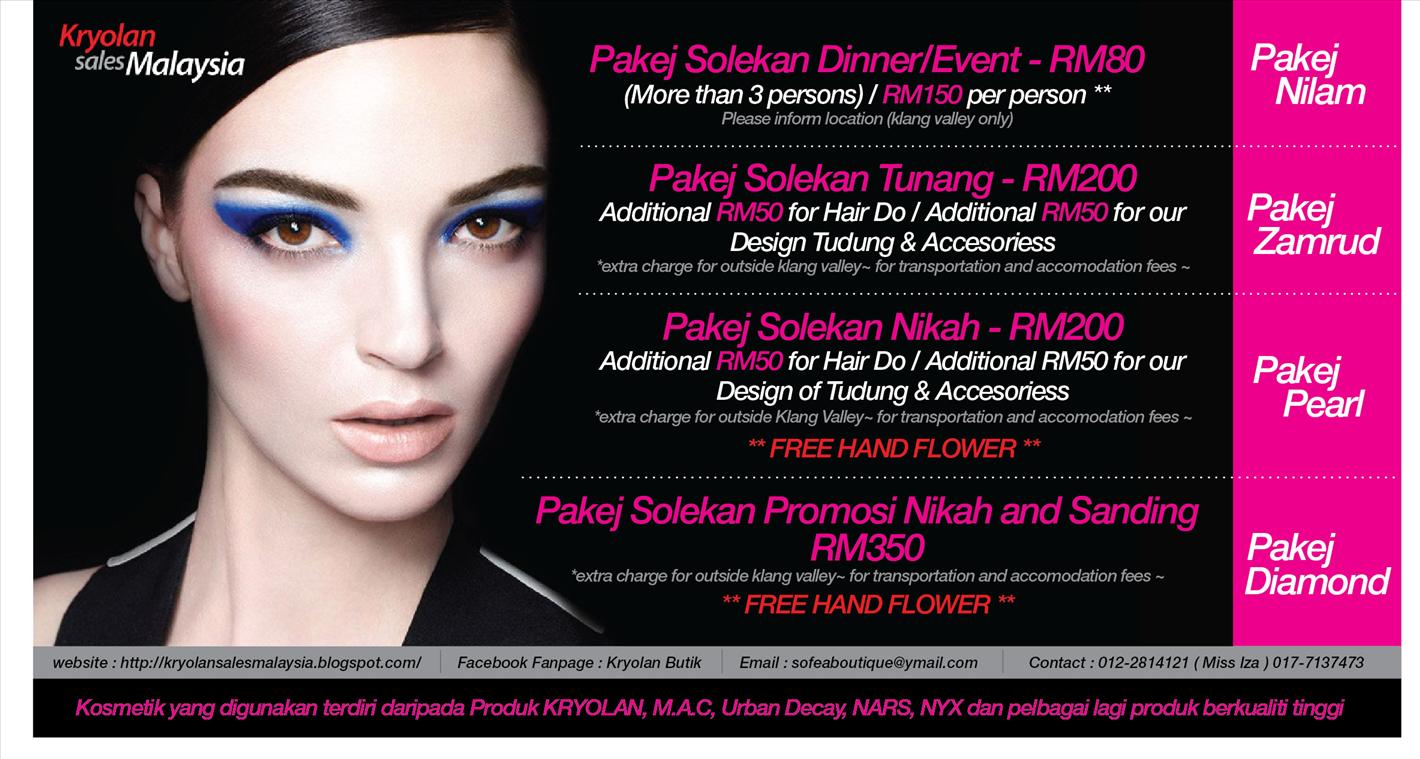 Pakej Andaman & Solekan by Kryolan Sale Malaysia