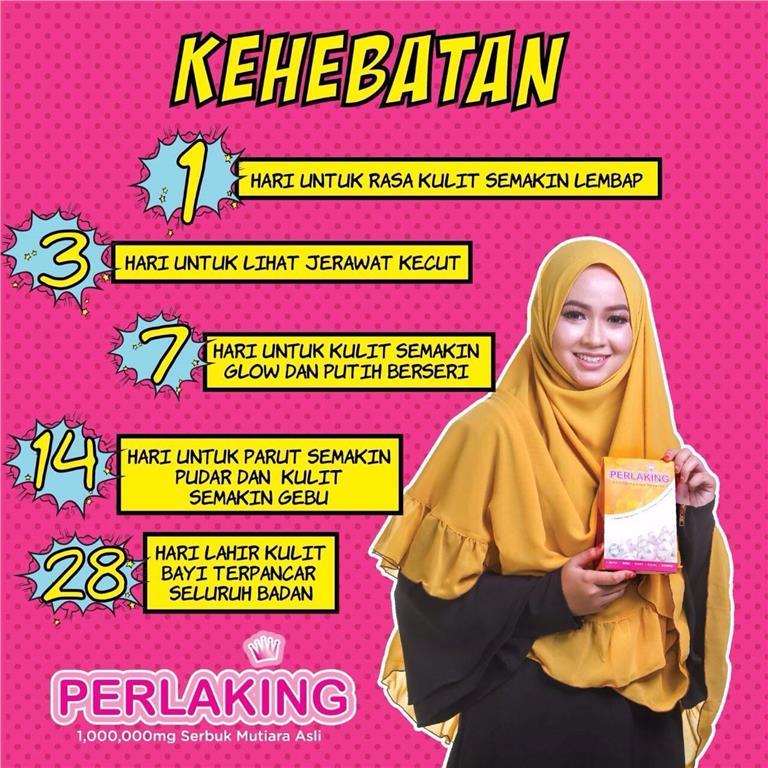 Perlaking 1,000 000mg Serbuk Mutiara Asli + EXTRA FREE GIFT Perlaking 1,000 000mg Serbuk Mutiara Asli + EXTRA FREE GIFT