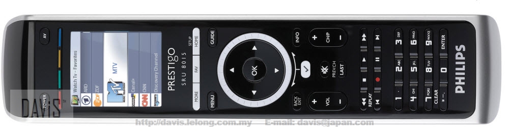Philips SRU8015/34 Universal Remote Control . Prestigo . Colour Icons Philips SRU8015/34 Universal Remote Control . Prestigo . Colour Icons