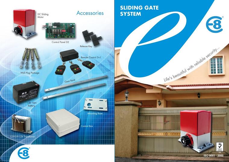 e 8 auto gate motor pagar otomatis
