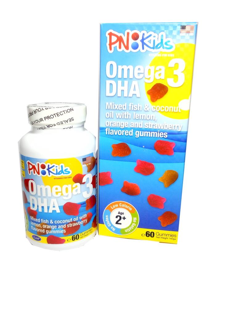 PNKids Omega 3 DHA Gummies 60's (To Improve Memory)