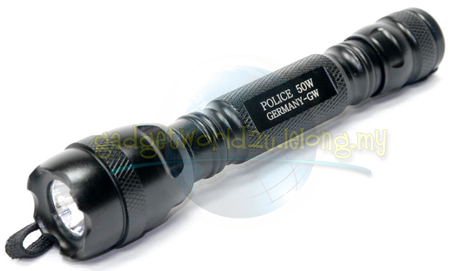 Police 50W Luxeon LED Flashlight ~ Uses 2xAA Battery Police 50W Luxeon LED Flashlight ~ Uses 2xAA Battery