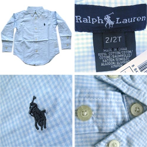 NEW POLO RALPH LAUREN BLUE CHECKS 2,3,4YRS ONLY!!! NEW POLO RALPH LAUREN BLUE CHECKS 2,3,4YRS ONLY!!!