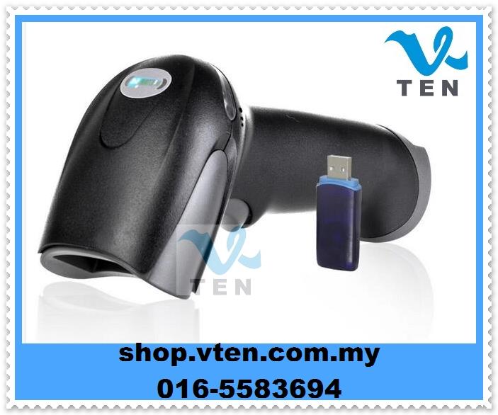 Portable 2.4G Wireless USB Laser Barcode Scanner Reader With Memory 