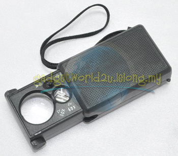 Portable Magnifying Glass 30x and 60x Magnification with LED/UV Light Portable Magnifying Glass 30x and 60x Magnification with LED/UV Light