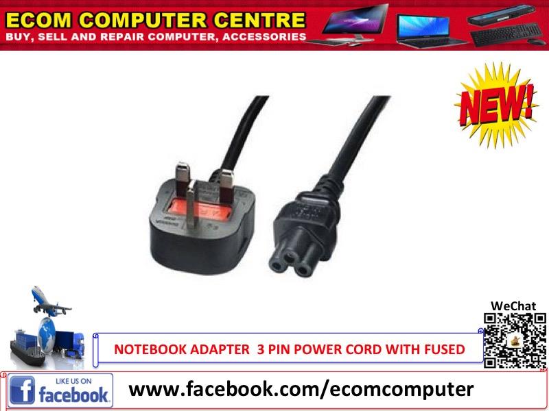 Power Cord Notebook Adapter 3Pin (Fused)