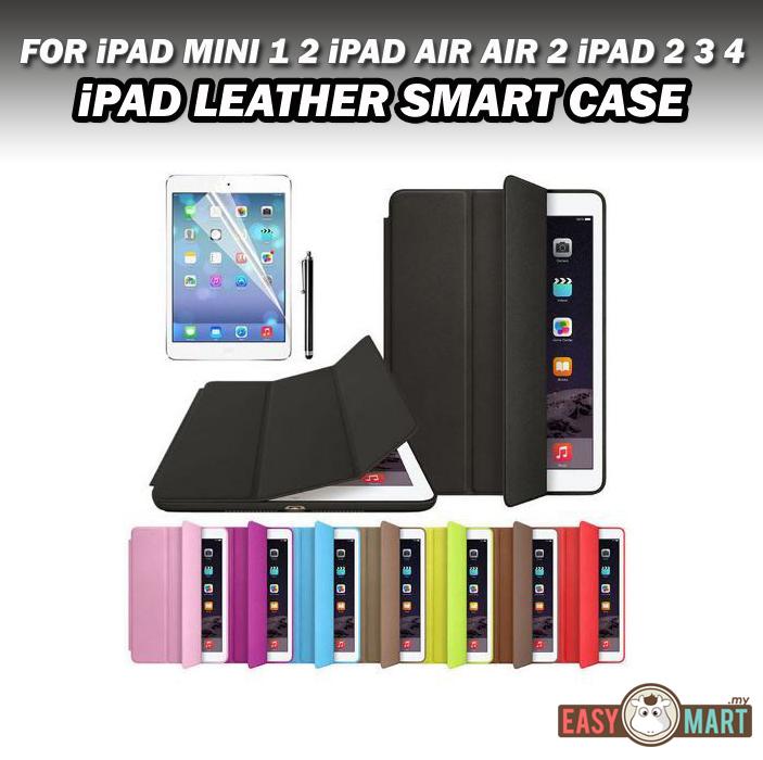 Premium Apple iPad 2 3 4 Air 2 Mini 1 2 3 Leather Smart Case Free SP