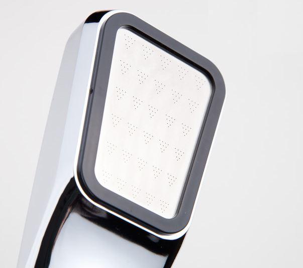 Pressure Boosting ABS Chrome Shower Head Bathroom Spa Water Saving