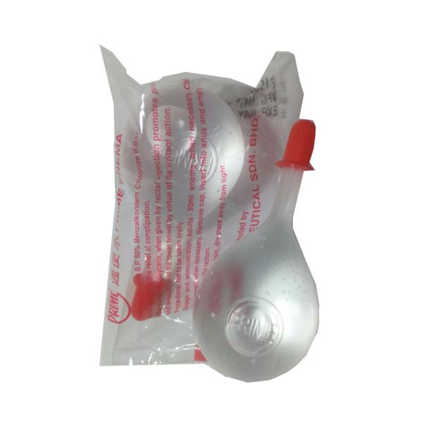 PRIME ENEMA 20ML (PUMP FOR CONSTIPATION) X 5 PIECES