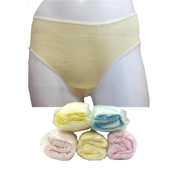 QQ Disposable Cotton Panties Woman M Size (Travel Panties) 5s X 1pack