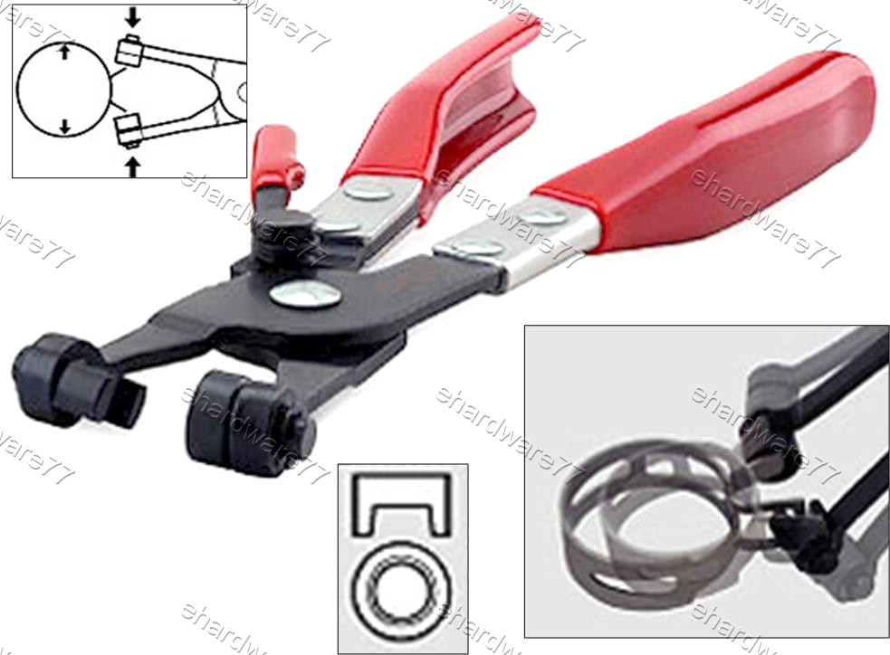 Radiator hose clamps pliers