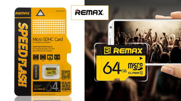 Remax 64GB Class 10 80Mb/s Speed Flash Ultra-Fast Performance Micro SD